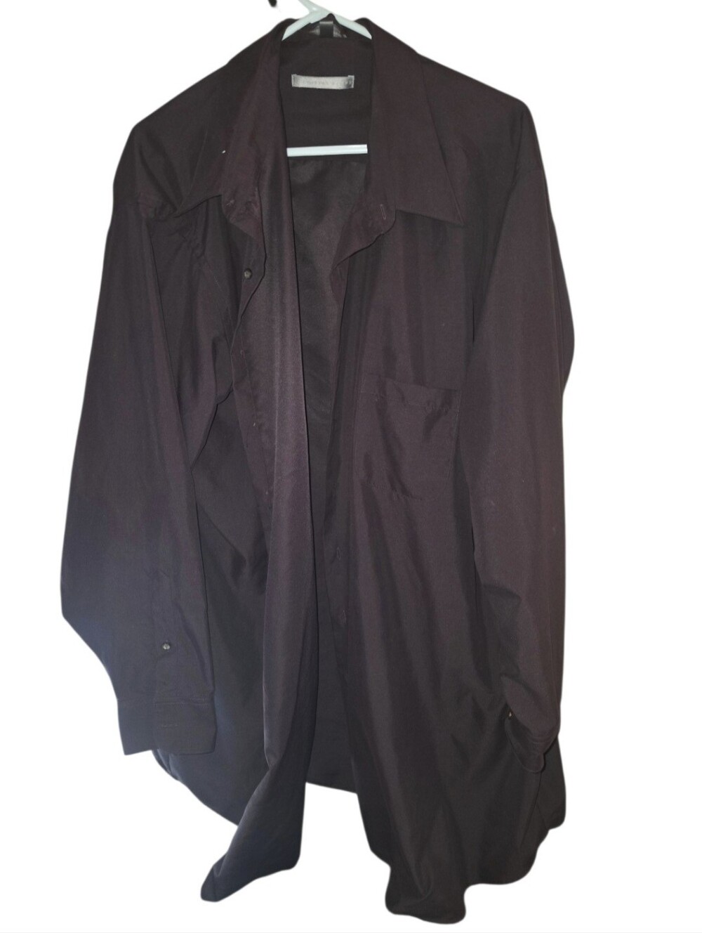 6/11/90. Geoffrey Beene Men's Brown Dress Shirt